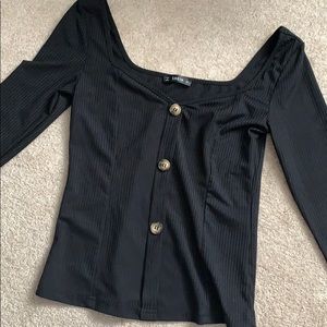 Ribbed Long Sleeve Top